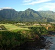 The Makai Course sits several hundred feet above the Pacific Ocean. 