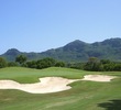 The par-4 17th green at Puakea Golf Course.