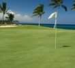 The Pacific Ocean backdrop encourages you to take your time on the seventh hole at the Waikoloa Resort Beach Course.