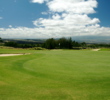The 174-yard par-3 12th at Waikoloa Resort Beach Course features three greenside bunkers.
