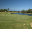 Right away, the par 3s are challenging as in the 200-yard second hole at the Waikoloa Resort Beach Course.