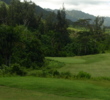 Don't miss the green left on the par-4 finishing hole at Luana Hills Golf and Country Club on Oahu.