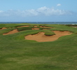 The 17th on the Arnold Palmer Course at Turtle Bay Resort provides the only ocean view on the course, but it's worth the wait.