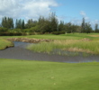 At 394 yards, the seventh on the Arnold Palmer Course at Turtle Bay Resort is a shortish par 4, but plenty of peril looms on the second shot.