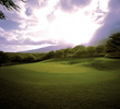 No. 9 at The Dunes at Maui Lani Golf Course is a par 5 that plays to an elevated green with expansive mountain views. 