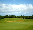The par-5 2nd hole plays uphill at Kauai Lagoons Golf Club. 