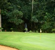 The waterfall that sits behind the 13th green was gone for several years before returning this winter on the Prince Course at Princeville resort. 