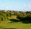 The 10th hole at the Dunes at Maui Lani Golf Course plays severely downhill from an elevated tee. 