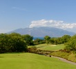 Like the next-door Gold Course, the Emerald Course at Wailea Golf Club was built on top of black lava rock. 