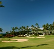 The 18th hole on the Gold Course at Wailea Golf Club is a downhill par 4. 