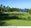 Considered the signature hole of the Gold Course at Wailea Golf Club, the eighth plays over lava rock down toward the ocean. 