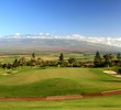 From King Kamehameha Golf Club, you can view across the isthmus to Mount Haleakala. 
