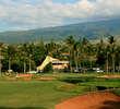 The 18th hole at Ka'anapali Kai is a tricky, dogleg left par 4.