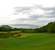 The par-4 sixth hole at Makena Golf Course has a split fairway. 