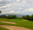 The 13th hole at Makena Golf Course is a short par 4 that doglegs toward the ocean. 