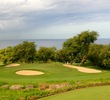The 13th hole on the Emerald Course at Wailea Golf Club is a short-and-sweet, downhill par 3.