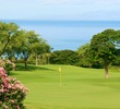 The par-4 15th hole heads uphill, a rarity on the Emerald Course at Wailea Golf Club on Maui. 