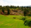 If players can't make the forced carry on the par-3 third hole at Pukalani Country Club, they can play downhill to a more forgiving green. 