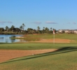 Water makes the seventh hole on the A nine at Hawaii Prince Golf Club a challenge. 