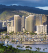 The Hawaii Prince Hotel Waikiki sits in the heart of Honolulu near Waikiki Beach.