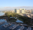 The views from the upper floors of the Hawaii Prince Hotel Waikiki are striking. 