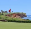 The cliffs come alive on the 16th hole at Poipu Bay Golf Course. 