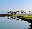 Water guards the second green of the Kings' Course at Waikoloa Beach Resort in Hawaii.