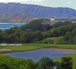 Makai Golf Club's par-4 third, said to be designer Robert Trent Jones Jr.'s favorite, mimics the ocean-mountain backdrop in its design.