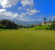 Playing back up the hill, players also usually face a stiff breeze into Makai Golf Club's short, par-4 fourth.