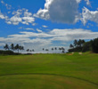 The par-4 fourth on Kauai Lagoons' Kiele Moana nine heads out to the ocean.