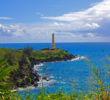 Looking back from the tee box of Kauai Lagoons' Kiele Moana fifth is the Ninini Point Lighthouse, which was built in 1906.