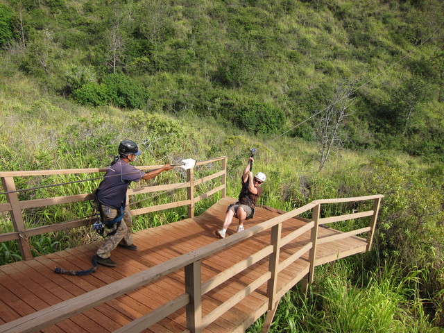 Maui ziplining