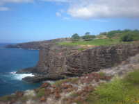 The Manele Golf Course's rocky 202-yard, par-3 No. 12