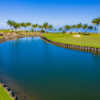 View of the 18th fairway and green at Makani Golf Club