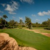 A view of the 18th hole at George Fazio Course from Turtle Bay Resort.