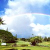 Rainbow over the 10th green at Pearl Country Club.