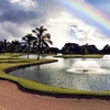 Rainbow over the lake at Waialae Country Club