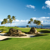 A view of  hole #5 hole at Kings' Course from Waikoloa Beach Resort