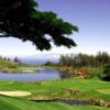 A view of tee #17 at Makani Golf Club