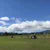 A view of the driving range at Puakea Golf Course.