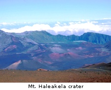 Mt. Haleakela crater