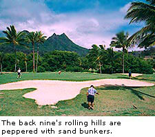 The back nine's rolling hills