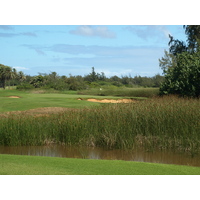 At 574 yards, the ninth is the second longest par 5 on the Arnold Palmer Course at Turtle Bay Resort.