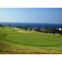 The 11th hole at Kona Country Club's Mountain Course is a 386-yard dogleg right.